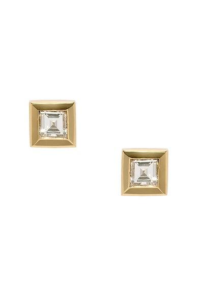 Bare Carre Stud Earrings