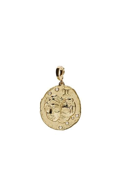 Of The Stars Gemini Large Coin Charm