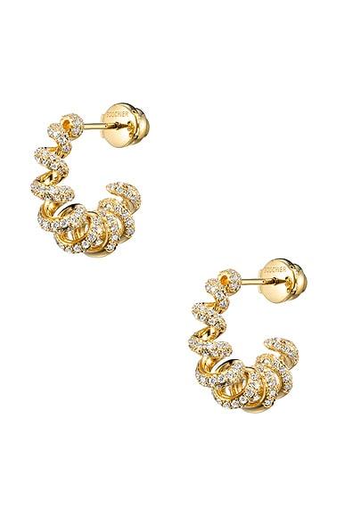 Slinkee Diamond Hoop Earrings